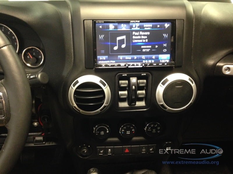 Mechanicsville Jeep Wrangler Gets Backup Camera and Navigation
