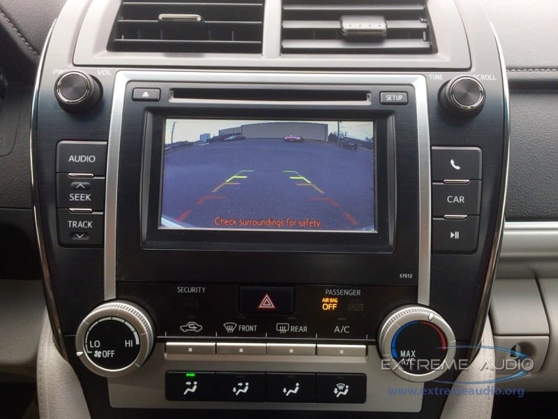 Richmond Client Gets 2012 Toyota Camry Backup Camera