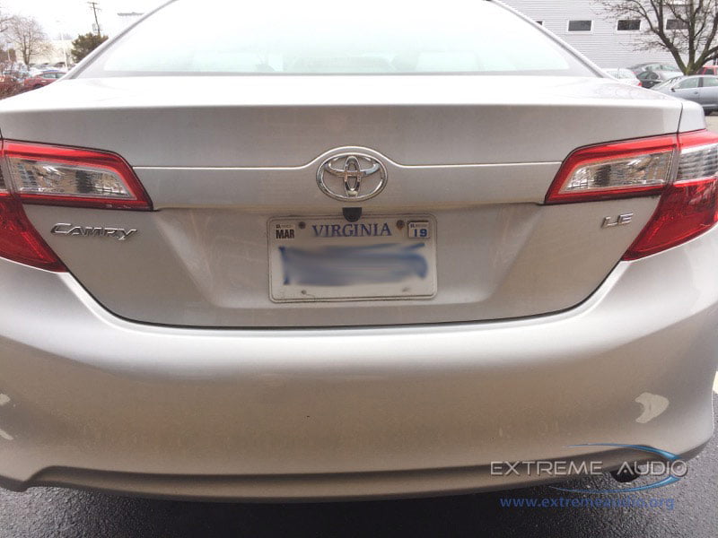 Toyota Camry Backup Camera System for Richmond Client