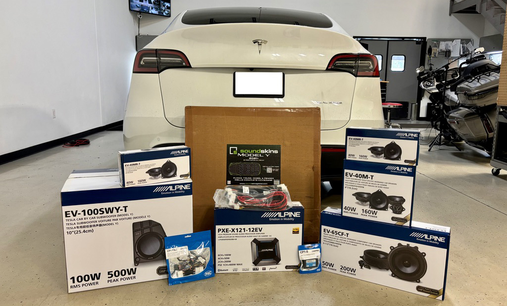 Client Upgrades 2022 Tesla Model Y with Alpine Audio System